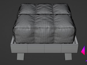 Ottoman 3D-Modell