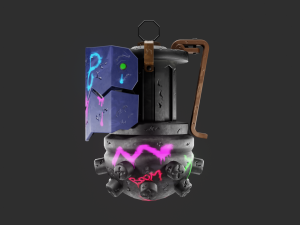 grenade jinx Modello 3D