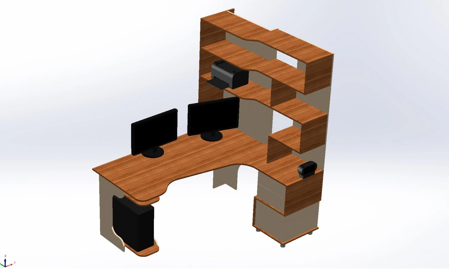 working table 3D Model .c4d .max .obj .3ds .fbx .stl .blend 