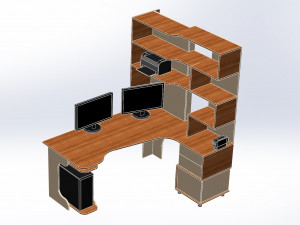 working table 3D 模型