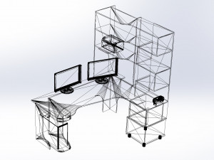 working table 3D 模型