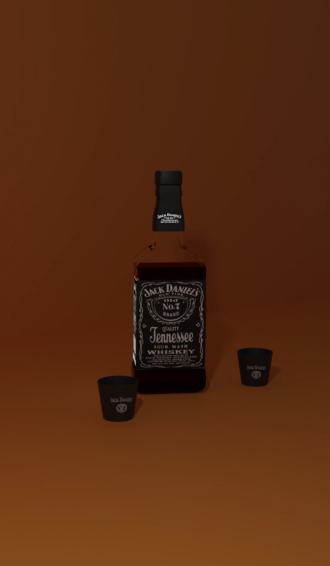 jack daniels 3D Model .c4d .max .obj .3ds .fbx .stl .blend 