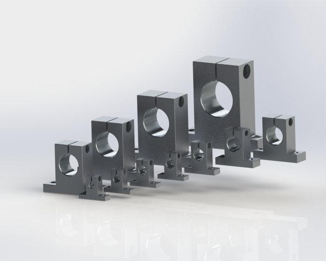 Shaft support SK Modelo 3D .c4d .max .obj .3ds .fbx .stl .blend 
