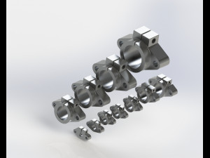 Shaft support SHF Model 3D