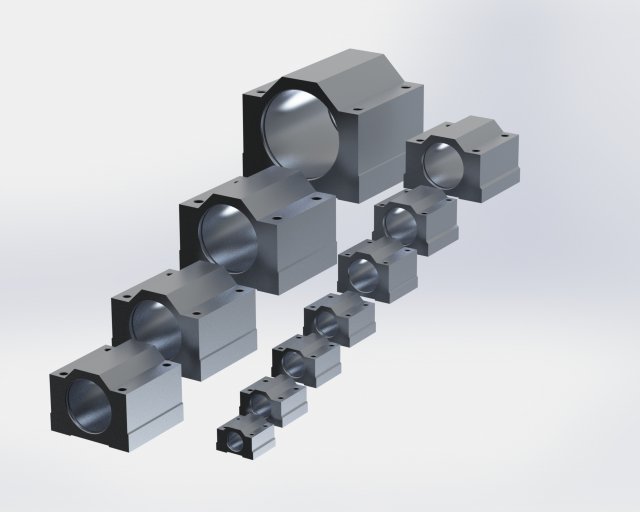 Bearing housing SCS 3D Model .c4d .max .obj .3ds .fbx .stl .blend 