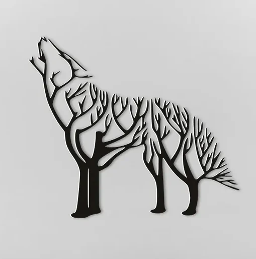 wolf ready to print 3d 3D Model .c4d .max .obj .3ds .fbx .stl .blend