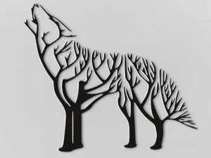 вовк готовий до друку 3D 3D Модель