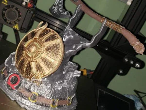soporte para control ps4 de god of war 3D Print Model