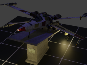 The star wars fighter Modelo 3D