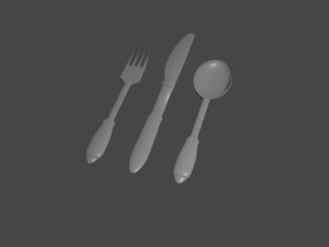 cutlery set 3D Модель