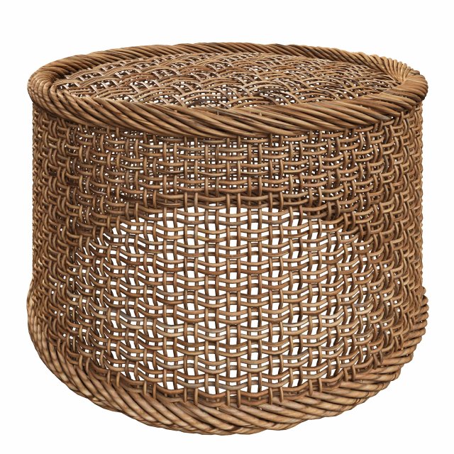 pouf 3D Model .c4d .max .obj .3ds .fbx .stl .blend 