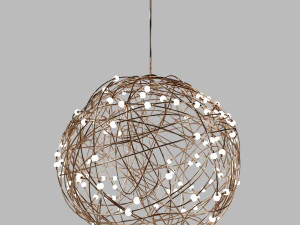 lamp in the form of a tangle of wire 3D Model