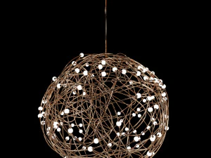 lamp in the form of a tangle of wire 3D Model