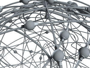 lamp in the form of a tangle of wire Modèle 3D