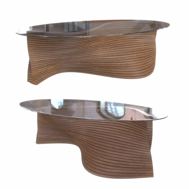 David Tragens Modern Sidewinder Coffee Table Modèle 3D .c4d .max .obj .3ds .fbx .stl .blend 