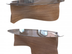 David Tragens Modern Sidewinder Coffee Table 3D मॉडल