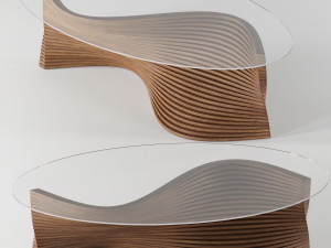 David Tragens Modern Sidewinder Coffee Table Modèle 3D