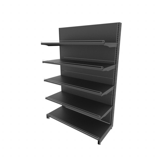 metal shelving 3D Model .c4d .max .obj .3ds .fbx .stl .blend 