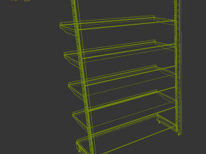 metal shelving 3D Model
