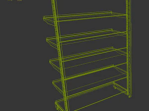 metal shelving 3D Model
