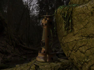 Ruined Lantern 3D Model