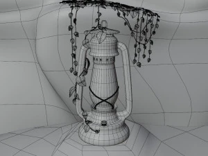 Ruined Lantern 3D Model