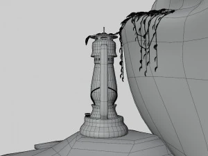 Ruined Lantern 3D Model