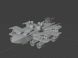 无功平面 3D 模型