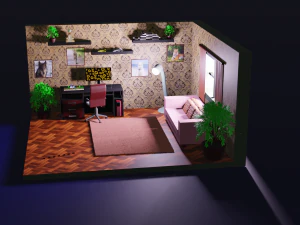 小房间 3D 模型