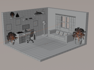Small Room Modello 3D