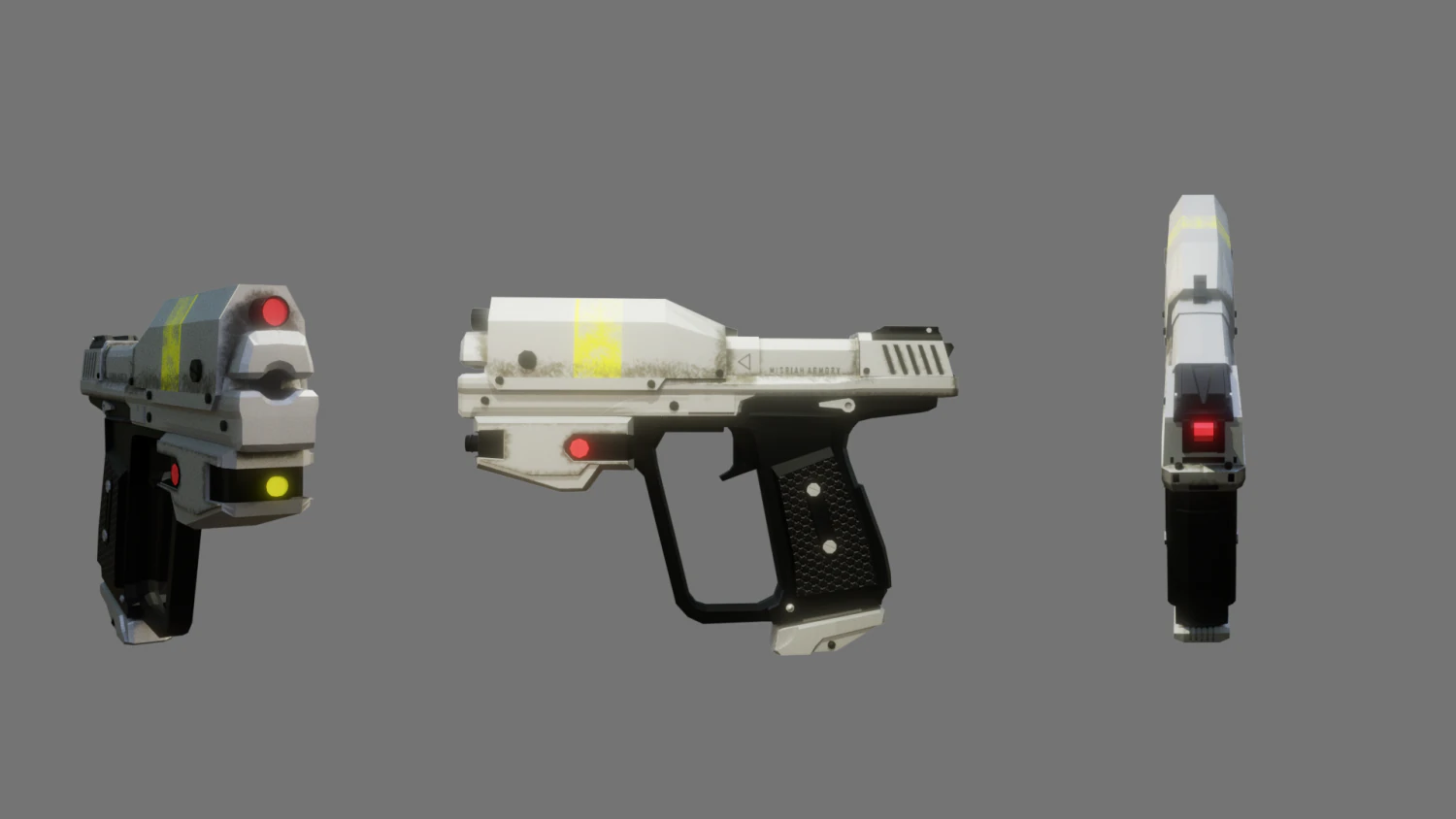 m6g pistol 3D Model .c4d .max .obj .3ds .fbx .stl .blend 