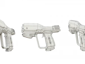 m6g pistol 3D Model