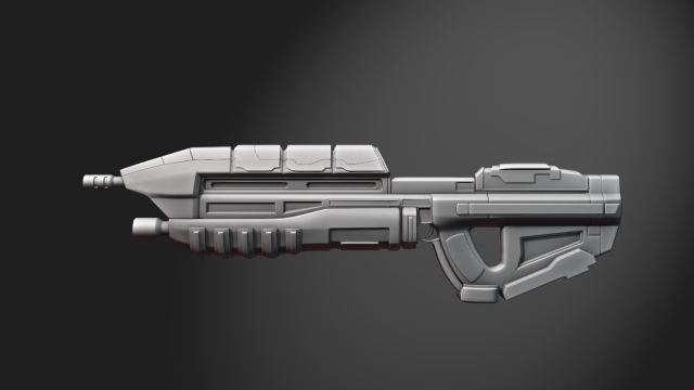 MA5B Assault rifle 3D Принт Модель .c4d .max .obj .3ds .fbx .stl .blend 