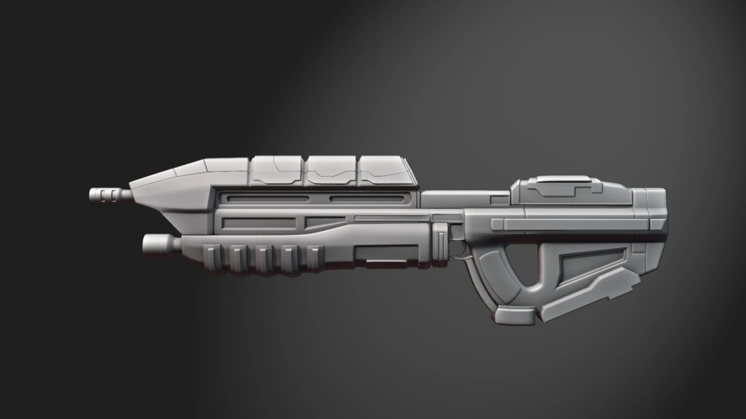 MA5B Assault rifle 3D Print Model .c4d .max .obj .3ds .fbx .stl .blend 