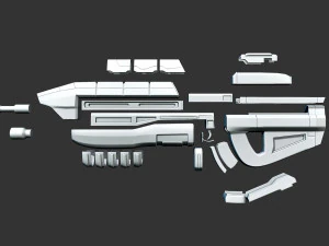 MA5B Assault rifle 3D Print Model
