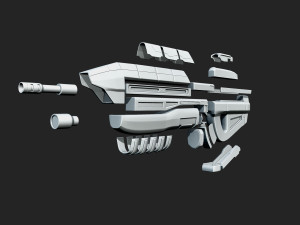 MA5B Assault rifle 3D Принт Модель