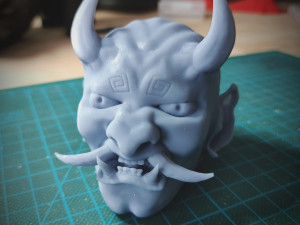 Japonais Hannya Mask Oni Demon Mask Samurai Mask fichier STL pour