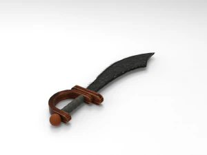 Pirate Sword 3D Model