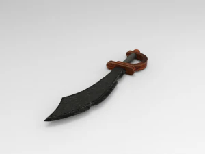 Pirate Sword 3D Model