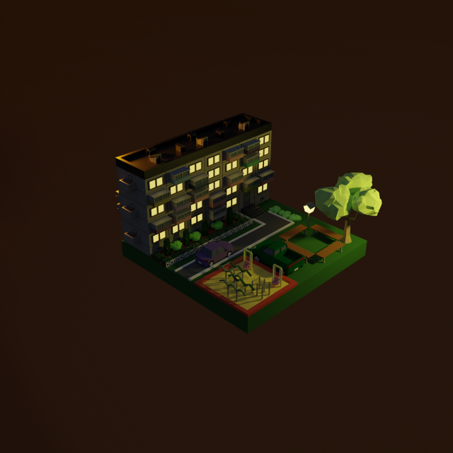 Post Soviet high-rise building 3D 模型 .c4d .max .obj .3ds .fbx .stl .blend 