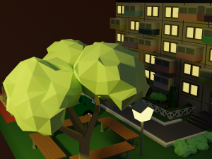 Post Soviet high-rise building 3D 模型