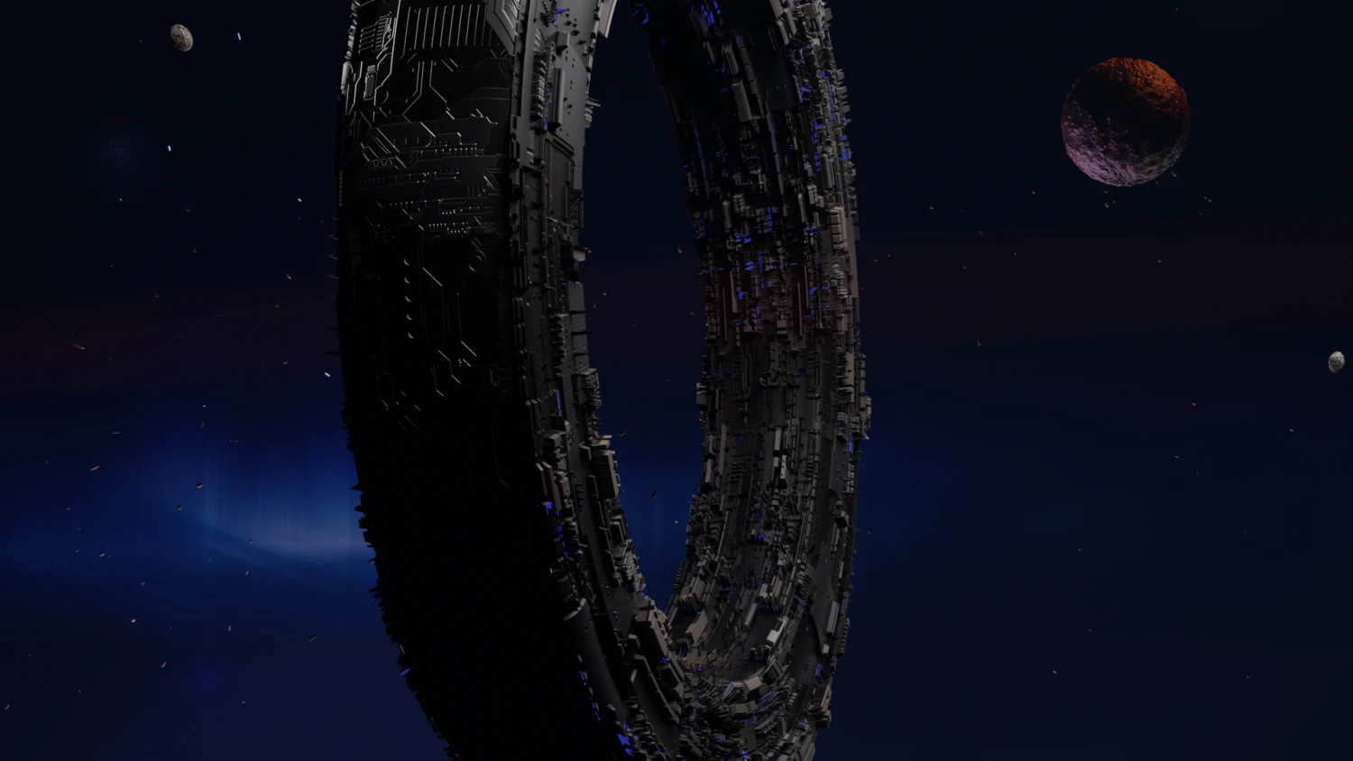 donut space 3D Model .c4d .max .obj .3ds .fbx .stl .blend 