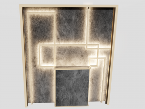 authors modern wall decor for the interior 3D 모델