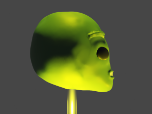 alien head Modèle 3D