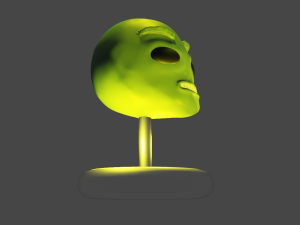 alien head Modèle 3D