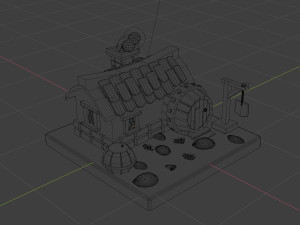 3d lowpoly house 3D Modell