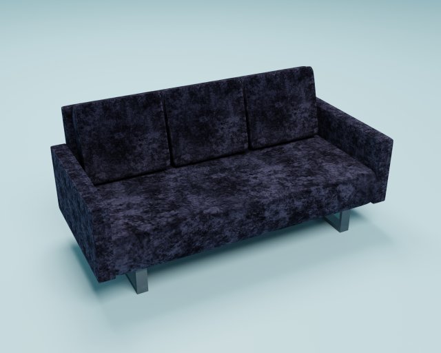 3d velvet couch 3D 모델 .c4d .max .obj .3ds .fbx .stl .blend 