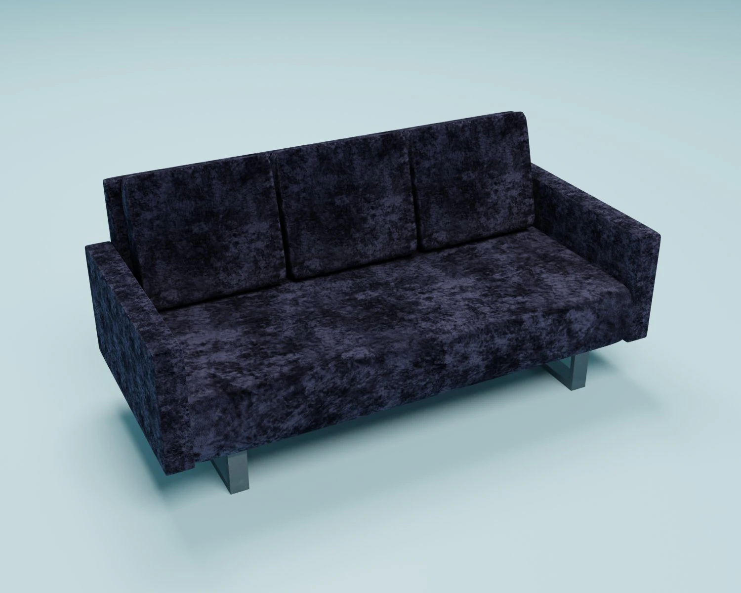 3d velvet couch 3D Model .c4d .max .obj .3ds .fbx .stl .blend