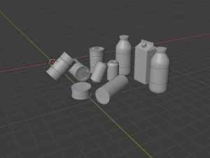 canned foods and drinks Model 3D