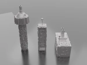 sci fi hard surface building 3D Model